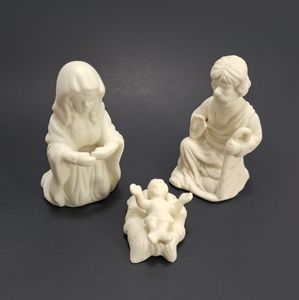 Vintage Bisque Porcelain Nativity Set